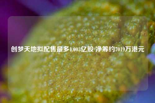 创梦天地拟配售最多1.003亿股 净筹约7019万港元  第1张